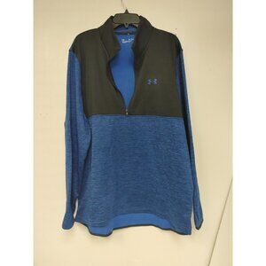 Under Armour Sweatshirt Mens 2 XL Blue 1/4 Zip Pullover Long Sleeve Wind Jacket